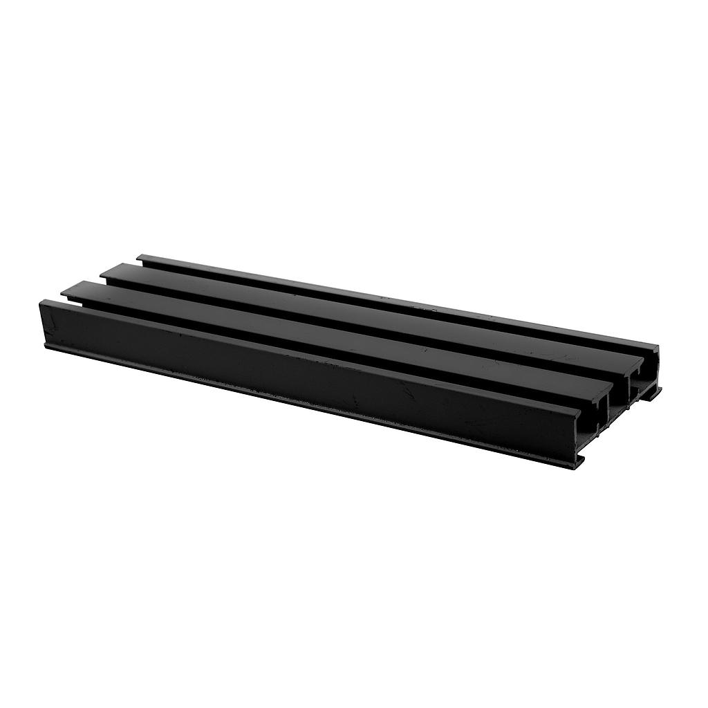 [6197N3] *Perfil Guia Panel Oriental (3 vías) NEGRO x 3 Mts