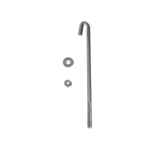 [TTP80105x] Gancho Tensor Jota Zincado completo 5/16x8 (8x200) x Unidad
