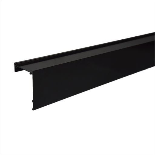 [TRO41406N] *Cenefa CARRE Cubrecortina x 6,00 mts NEGRA