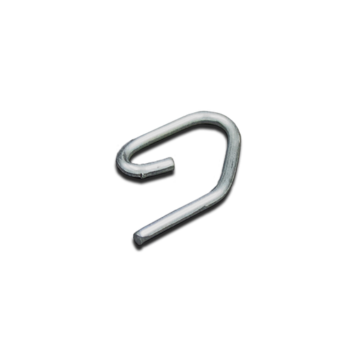 [CTR017] Gancho RUFLETE HIERRO NIQUELADO Para RIEL X 100 unidades