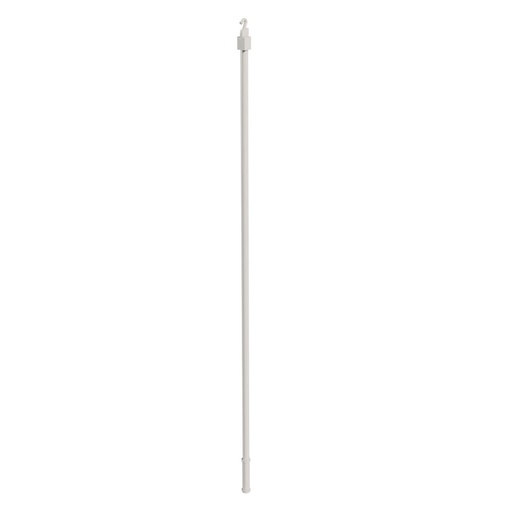 [BPO02B] *BASTON de 1,30 mts. Panel Oriental y RIel de aluminio BLANCO