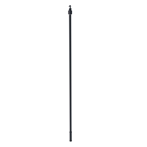 [BPO03N] *BASTON de 1,30 mts. Panel Oriental y Riel de aluminio NEGRO