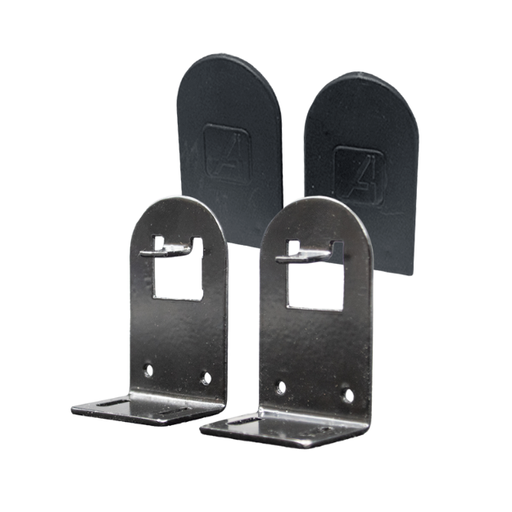 [ESCRCTN] *Juego Escuadra para RESORTE de cortina interior Con TAPA Negro