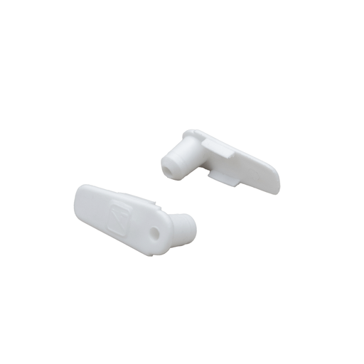 [TRO02004] *Tapa plastica perfil aluminio Doble CP1 BLANCO