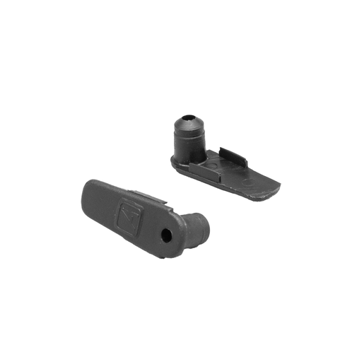 [TRO02004N] *Tapa plástica perfil aluminio Doble CP1 NEGRO
