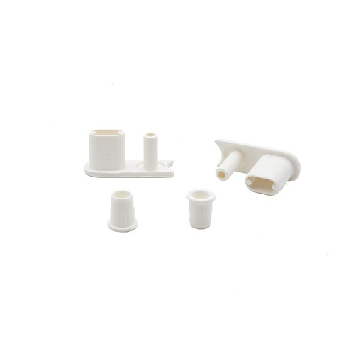 [TRO2080] *Par tapas union perfil contrapeso ZEBRA BLANCA